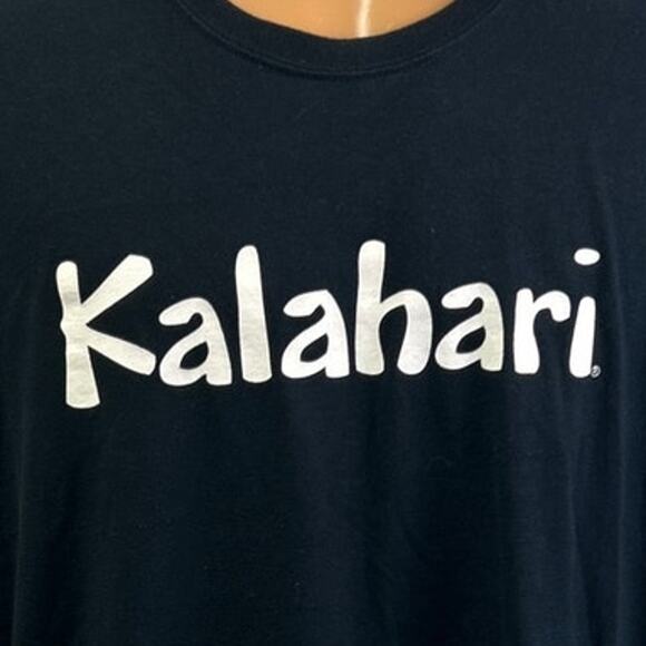 Kalahari Resorts Mens 3XL 100% Heavy Cotton Short Sleeve Crew Neck Tee Shirt - Picture 2 of 4